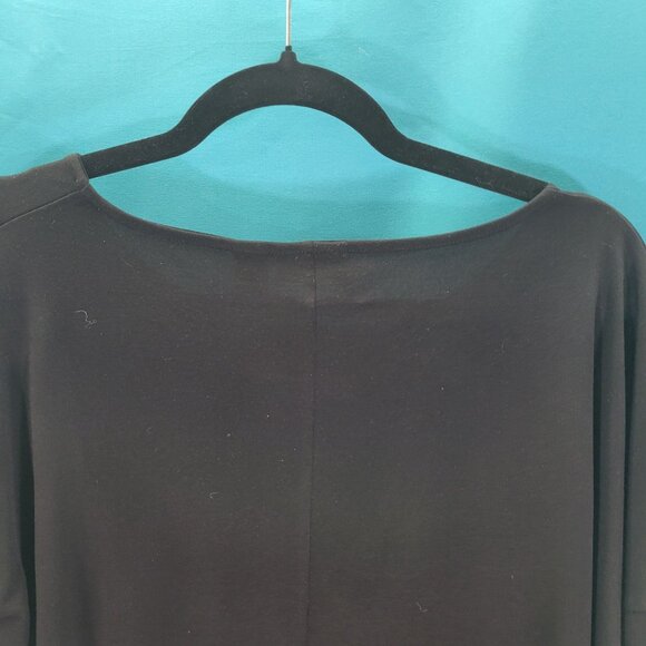 Chicos Womens Black Long Sleeve Top Size 0 - Picture 8 of 11